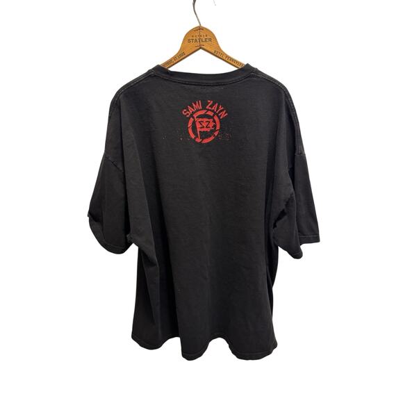 WWE Sami Zayn "Never Be the Same" Black Red Cotton Men’s 3XL T-Shirt - Picture 3 of 7